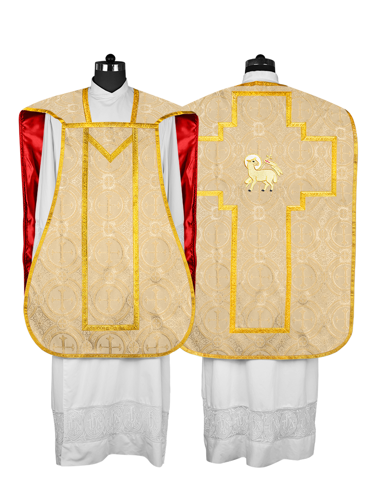 Roman Chasuble with adorned motif