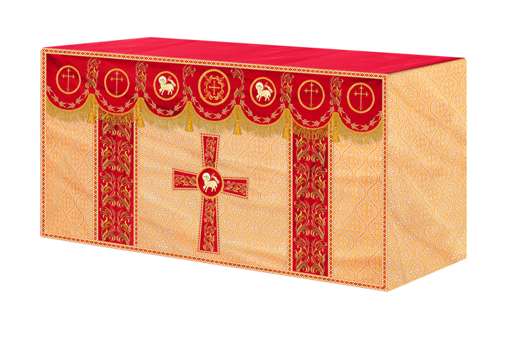 Altar Cloth with Liturgical Motif and Trims