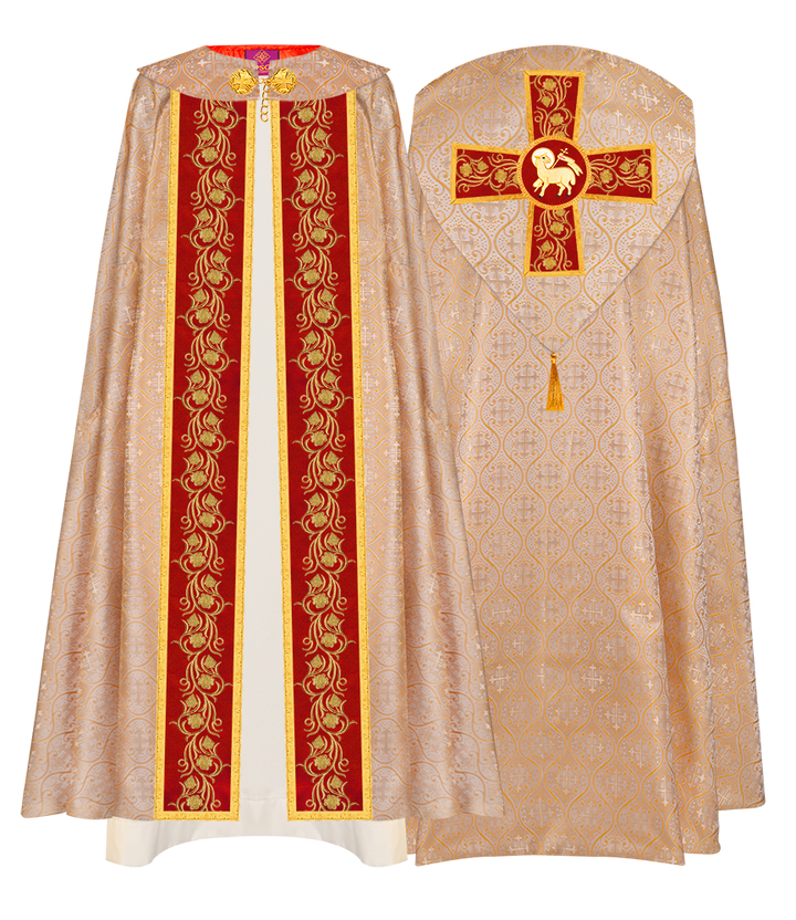 Gothic Cope Vestment with Ornate Embroidery