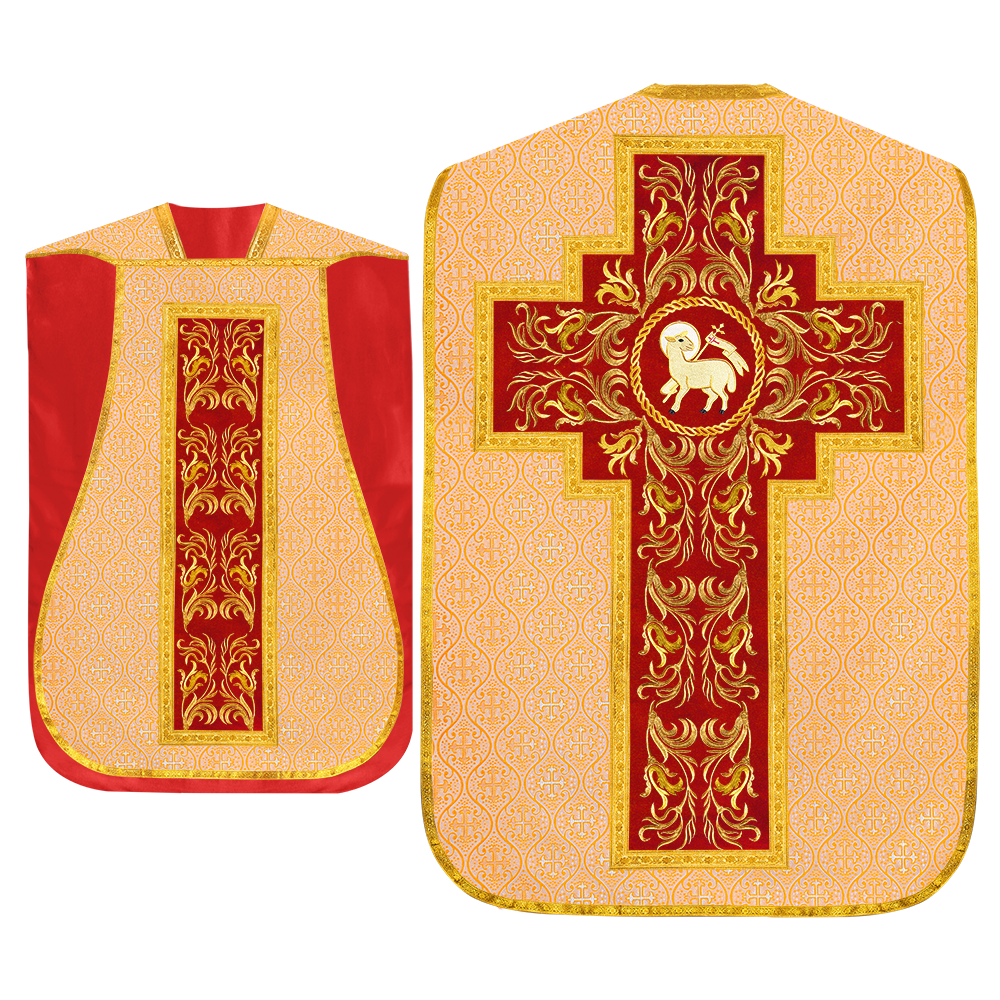 Set of Four Liturgical Roman Chasuble Vestment