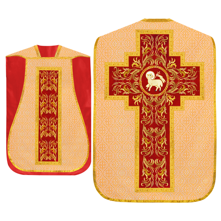 Set of Four Liturgical Roman Chasuble Vestment