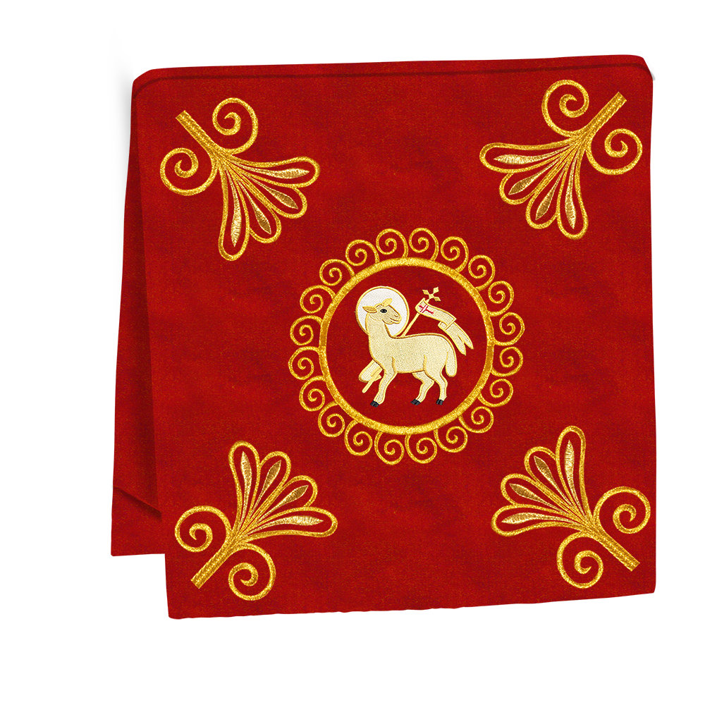 Elegant Church Mass Set with Embroidered Motifs