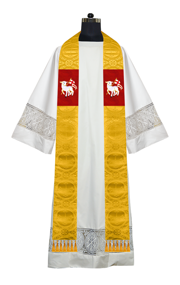 Embroidered Priest Stole with Motif