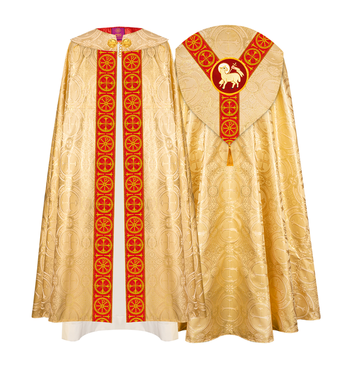 Gothic Cope Vestment with Y Type Embroidered Motif