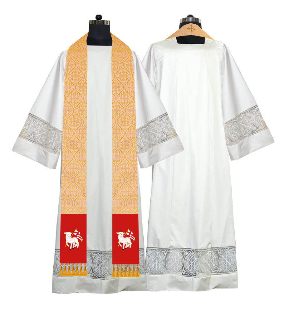 Embroidered Minister Stole with Spiritual motif