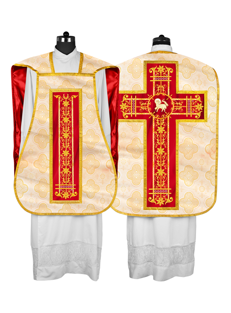 Vestimentas católicas con espalda de violín 