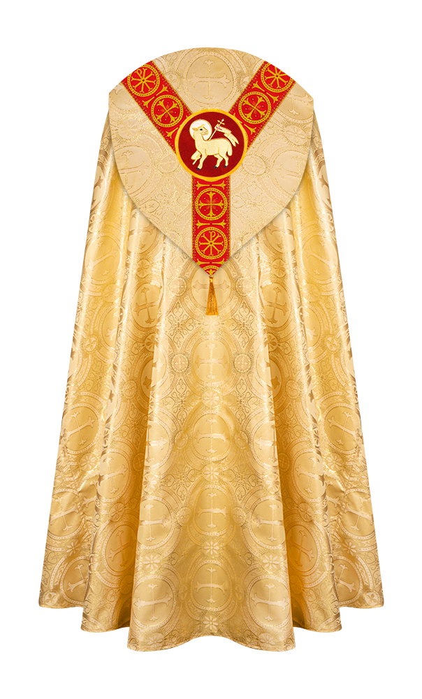 Gothic Cope Vestment with Y Type Embroidered Motif