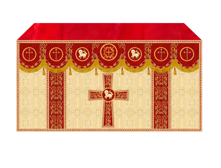 Altar Cloth with Liturgical Motif and Trims