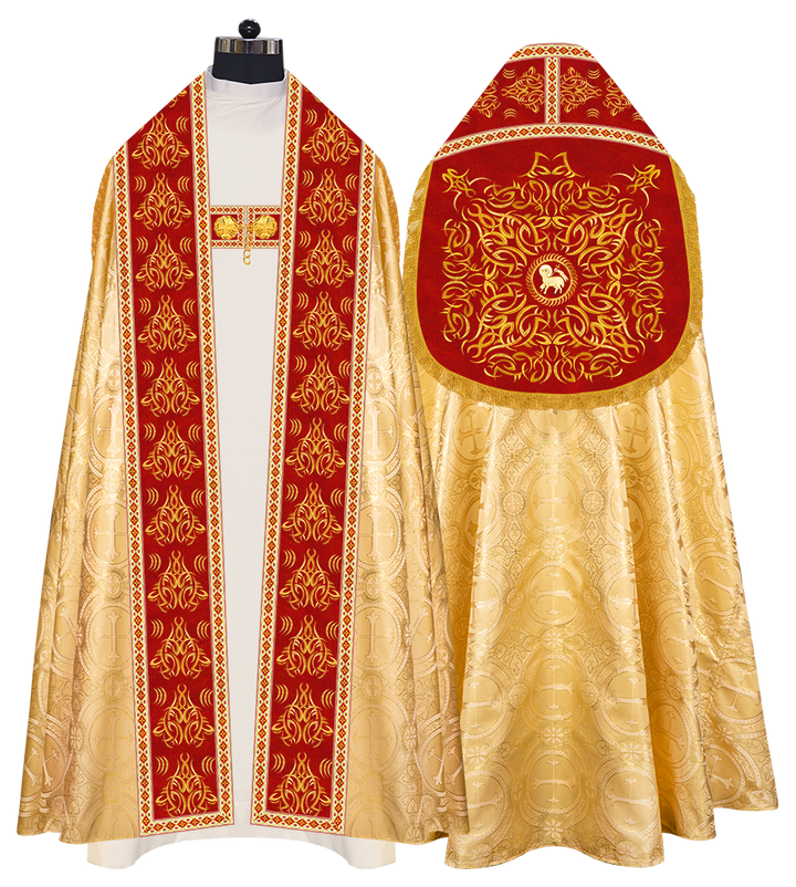 Traditional Embroidered Roman Cope Vestment