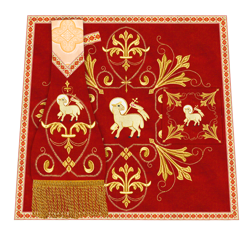 Spiritual Embroidery Mass Set Vestment