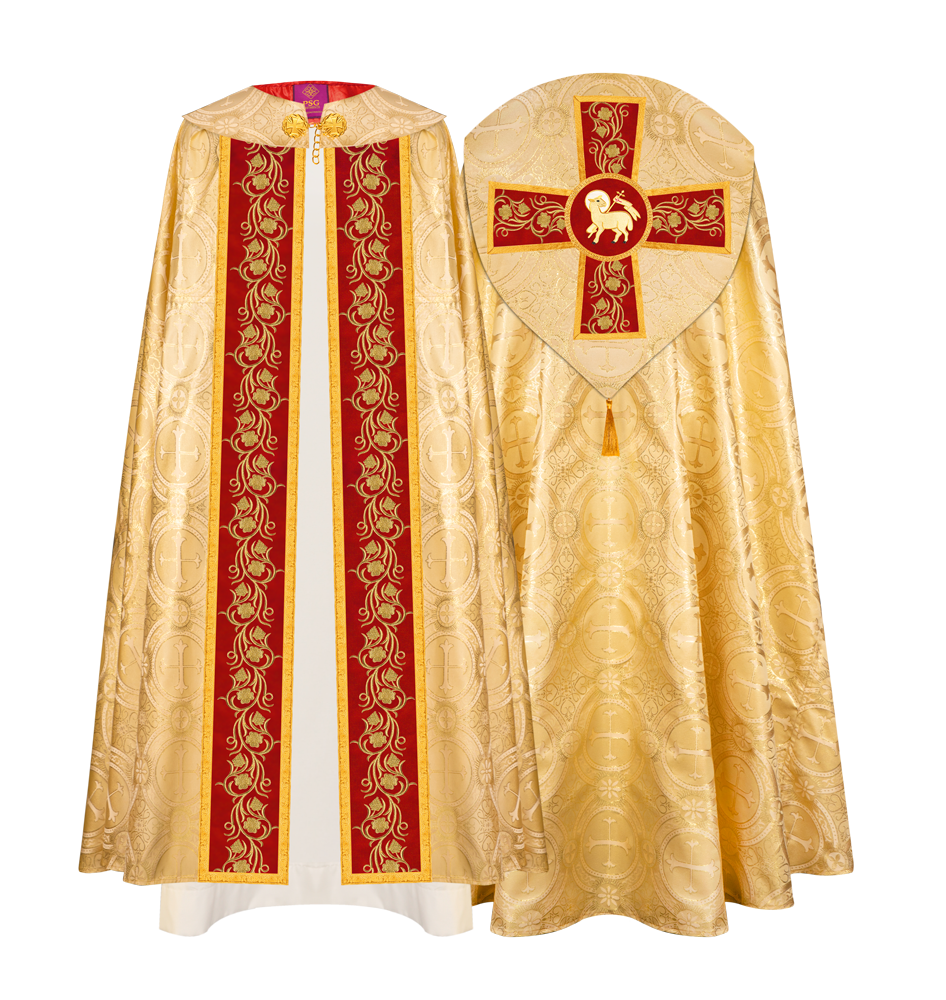 Gothic Cope Vestment with Ornate Embroidery