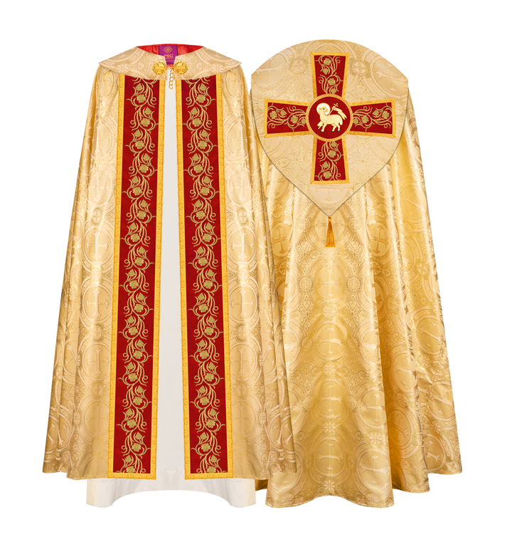 Gothic Cope Vestment with Ornate Embroidery