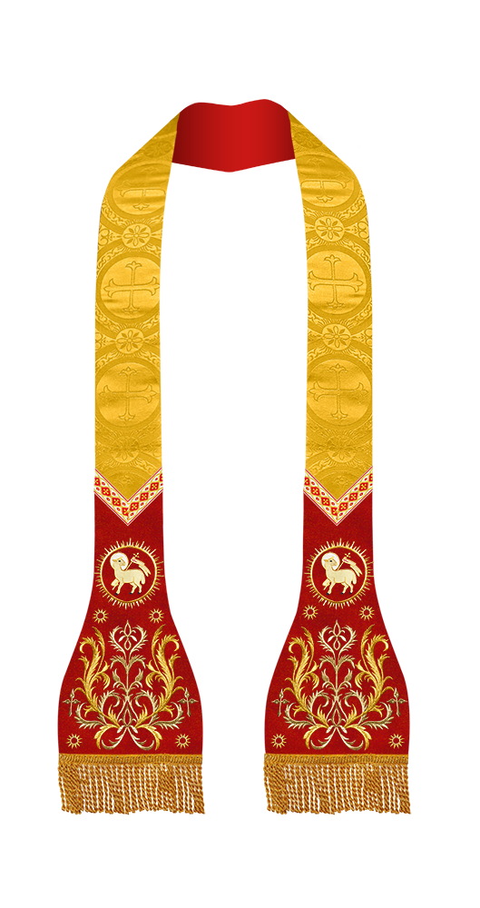 Roman Stole with Braided Embroidery