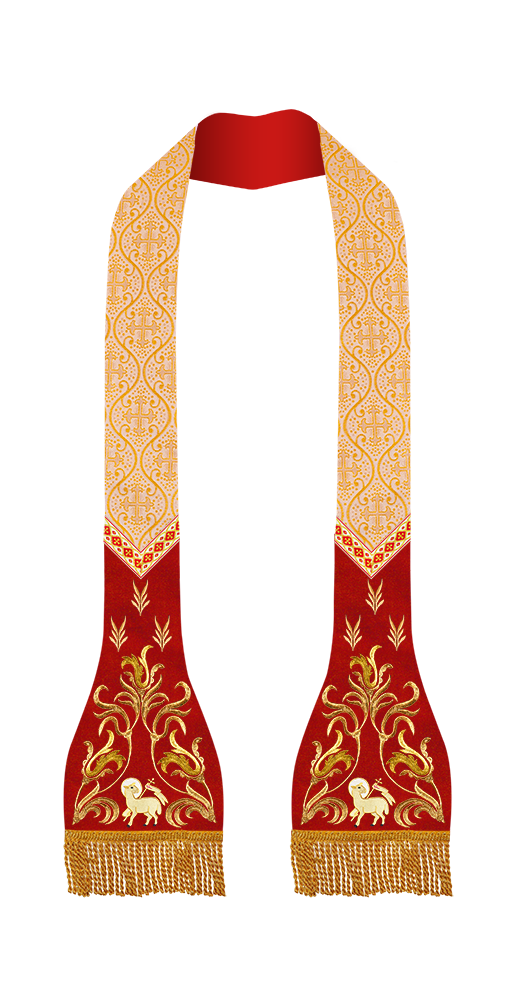 Roman Catholic Stole with Spiritual motif