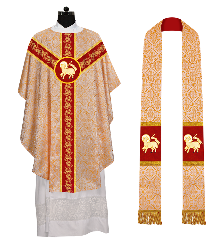 Gothic Chasuble with Grapes Embroidery