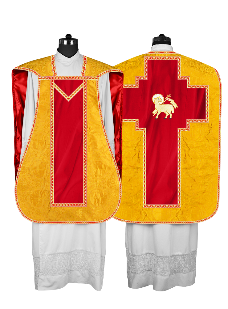 Roman chasuble with Motif and Trims