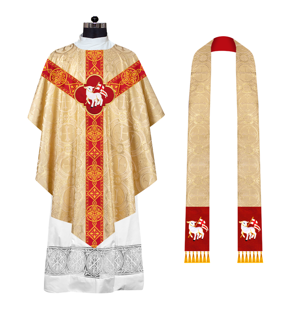 Ornate Liturgical Pugin Chasuble Vestment