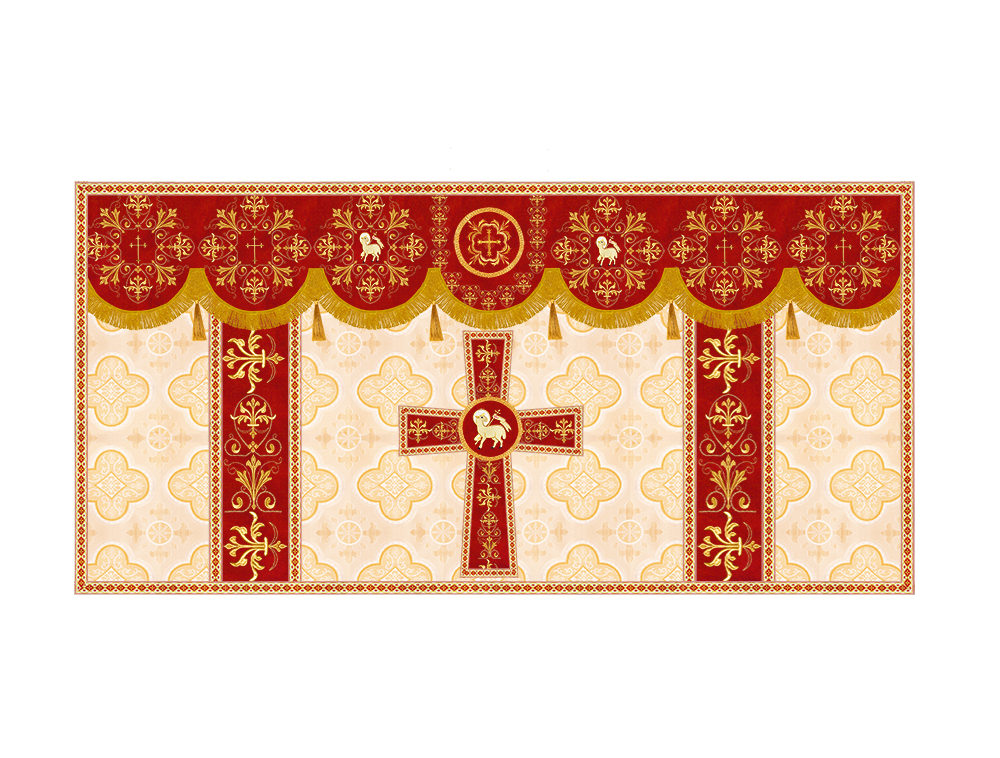 Altar Cloth with Spiritual Motif and Trims