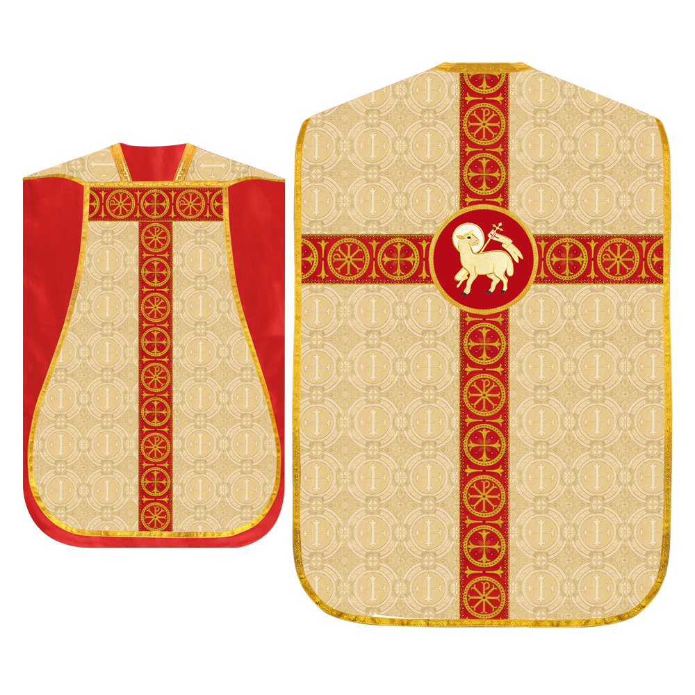 Roman Chasuble with Adorned Orphrey