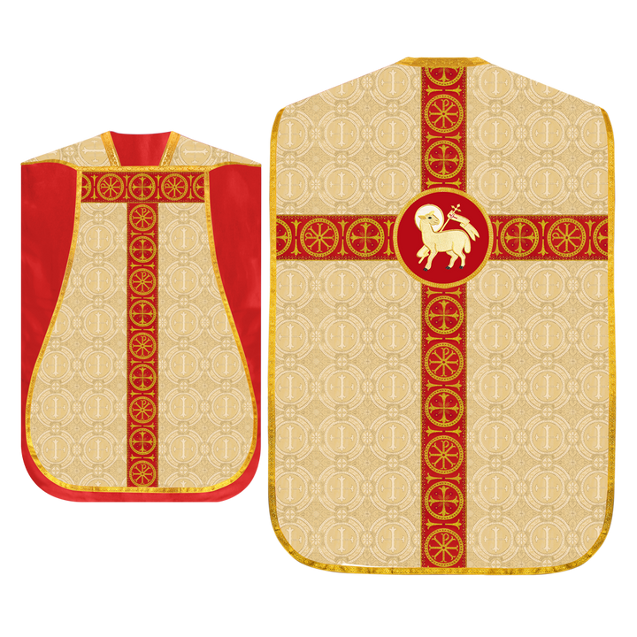 Roman Chasuble with Adorned Orphrey