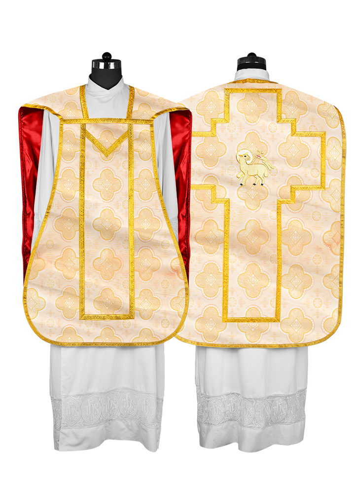 Roman Chasuble with adorned motif