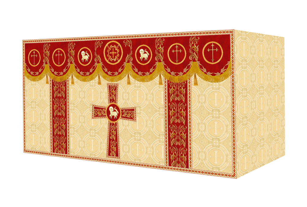 Altar Cloth with Liturgical Motif and Trims