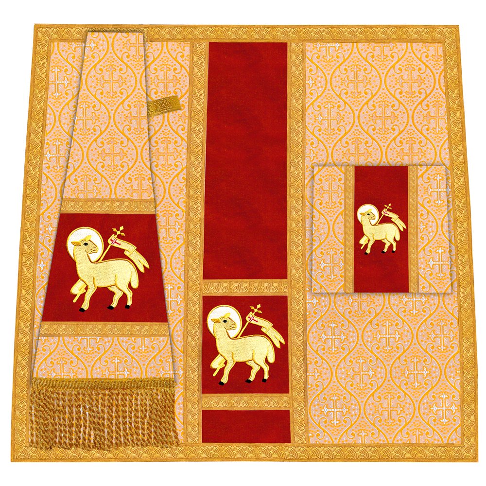 Roman Chasuble with Adorned Motif and Trims