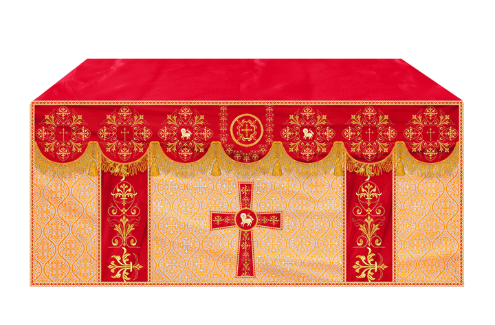 Altar Cloth with Spiritual Motif and Trims