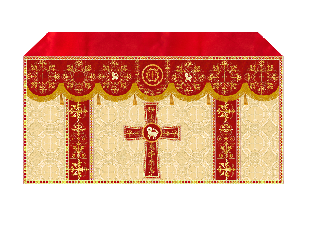 Altar Cloth with Spiritual Motif and Trims