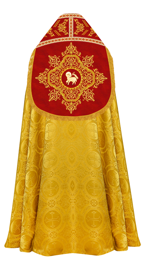 Elegant Roman Cope Vestment with Ornate Embroidery