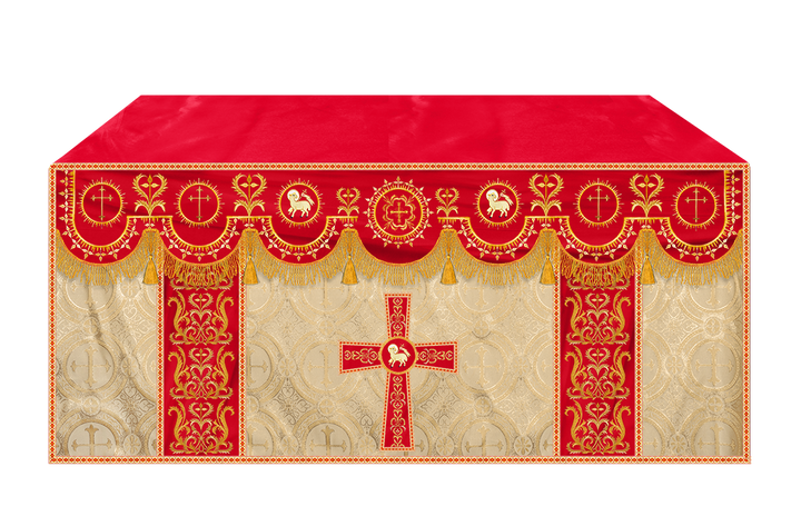 Communion Table Cloth with Embroidered Trims