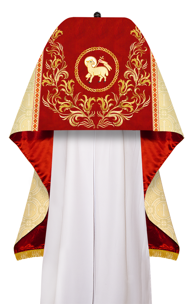 Humeral Veil Vestment with Embroidery Motif