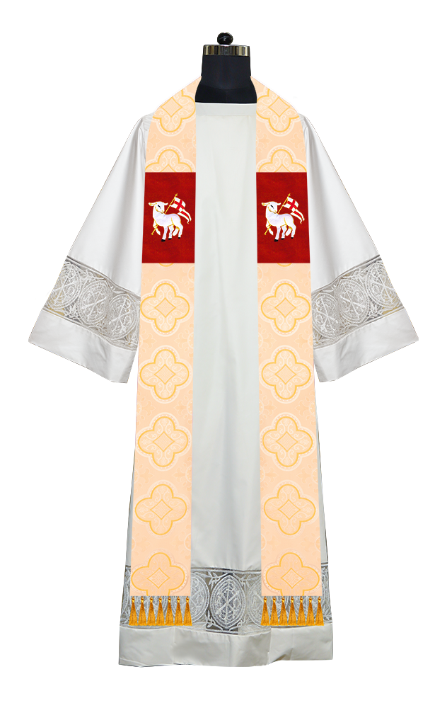 Embroidered Priest Stole with Motif