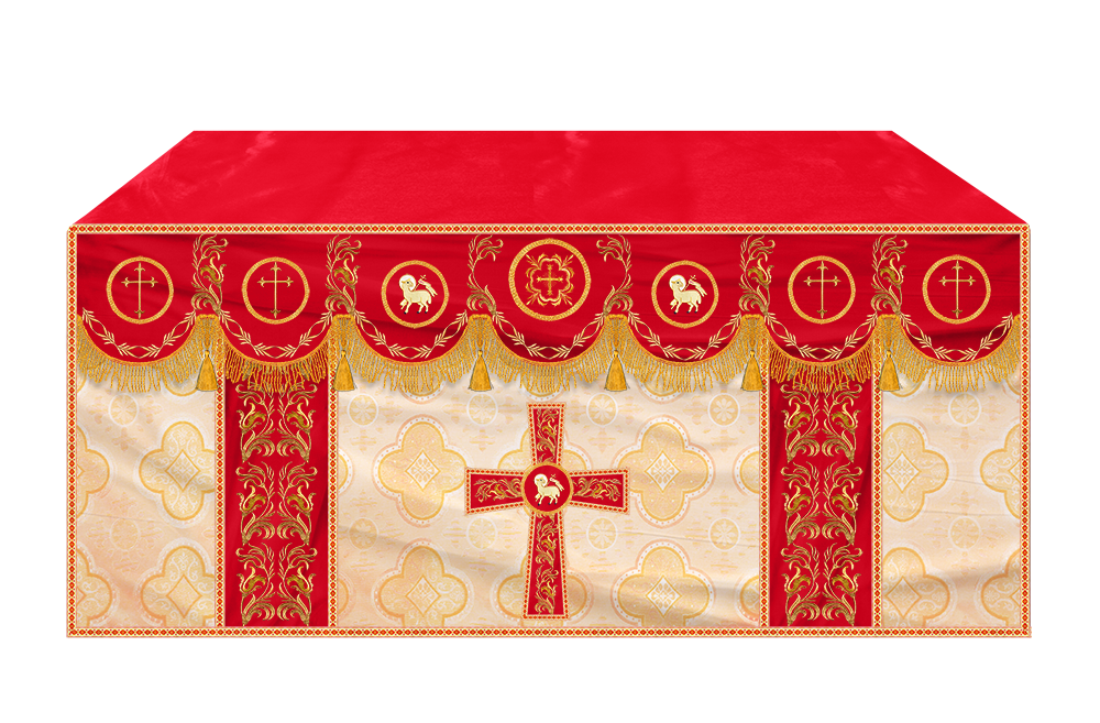Altar Cloth with Liturgical Motif and Trims