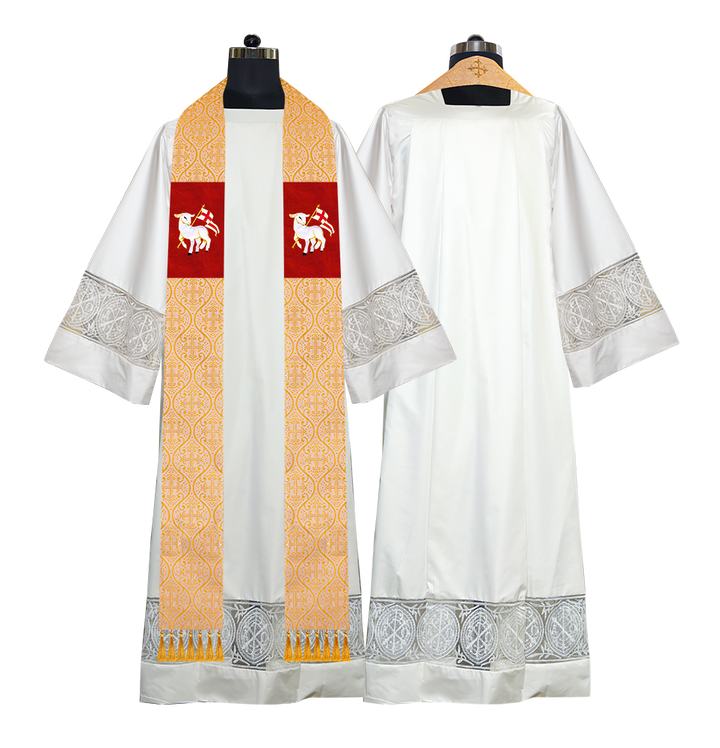 Embroidered Priest Stole with Motif