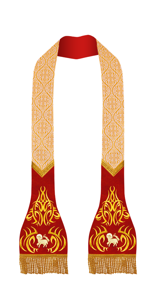 Roman Stole with Spiritual motif