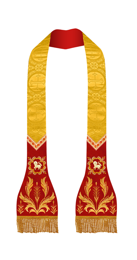 Spiritual Catholic Stole with Embroidery