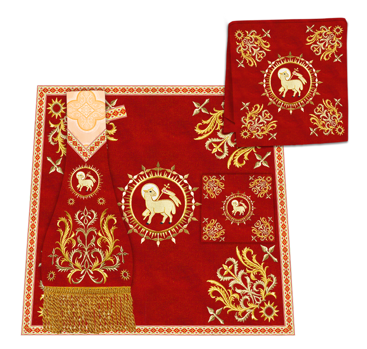 Communion Table Cloth with Embroidered Trims