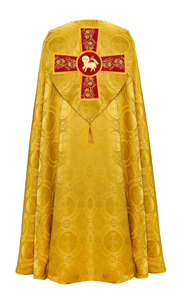 Gothic Cope Vestment with Ornate Embroidery