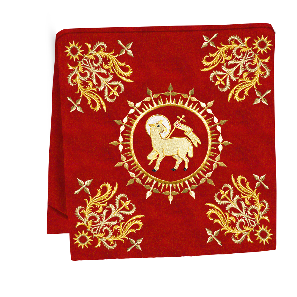 Elegant  church mass set with Embroidered Motif