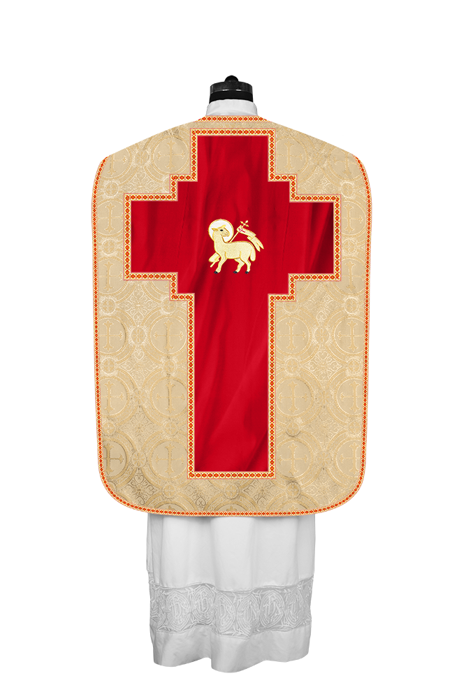 Roman chasuble with Motif and Trims