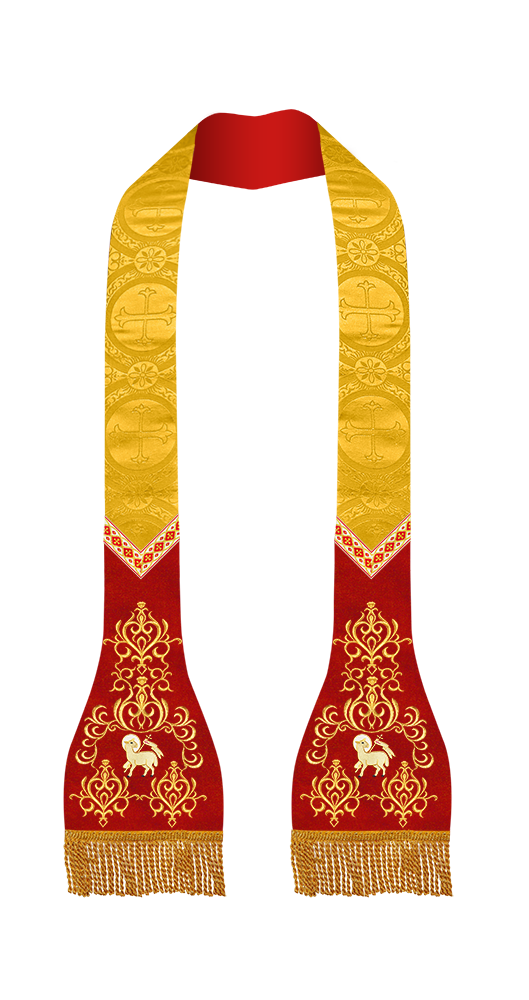 Roman Stole with Braided Trims