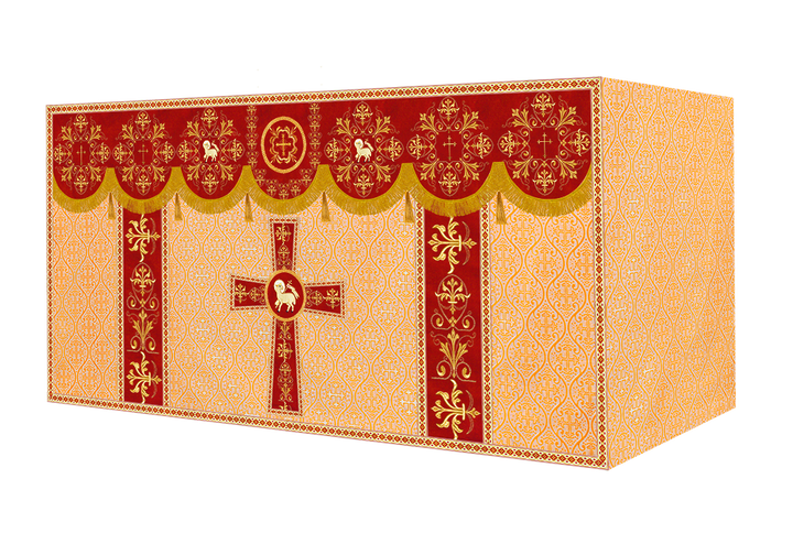 Altar Cloth with Spiritual Motif and Trims