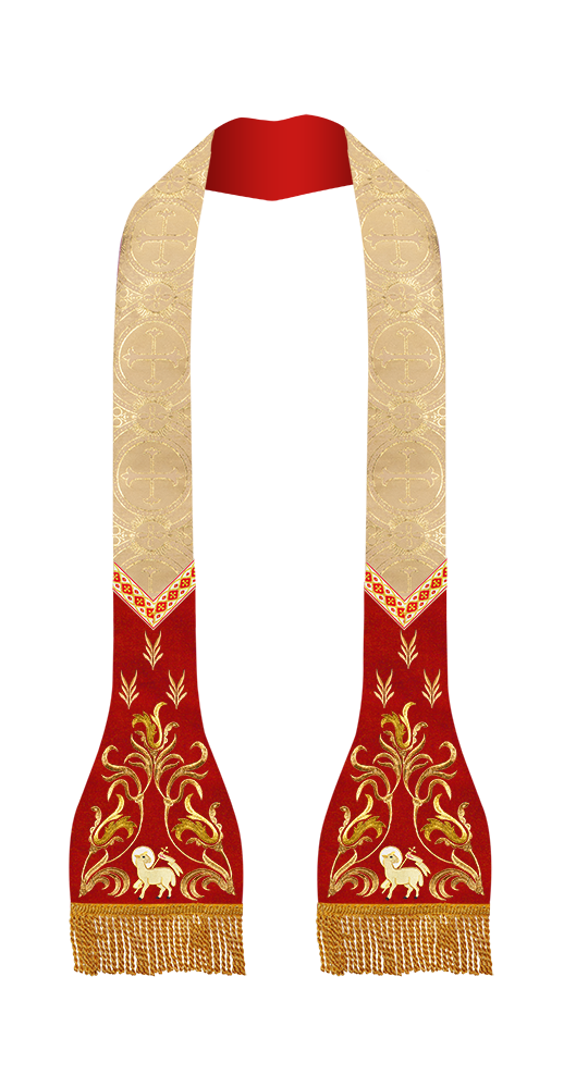 Roman Catholic Stole with Spiritual motif