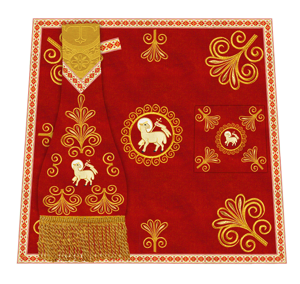 Ornate Embroidery Mass set with Motif