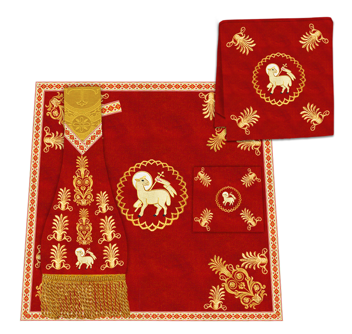 Embroidered Roman Cope with Adorned Spiritual Motif