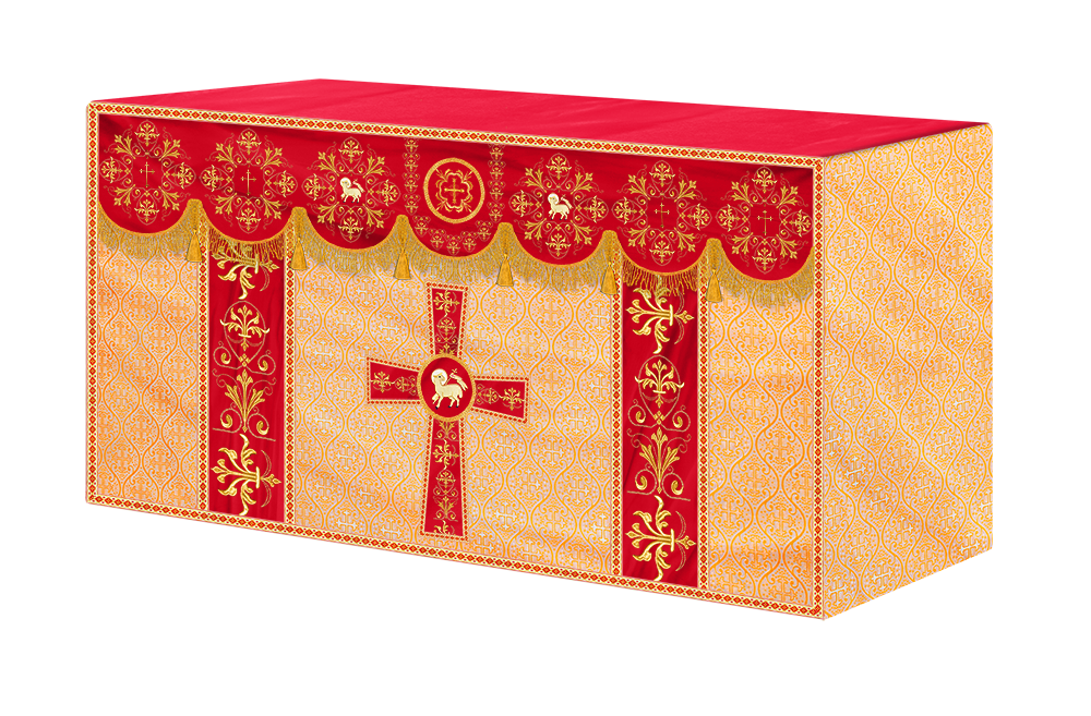 Altar Cloth with Spiritual Motif and Trims