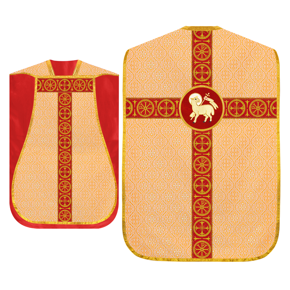 Roman Chasuble with Adorned Orphrey