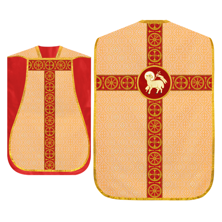 Roman Chasuble with Adorned Orphrey