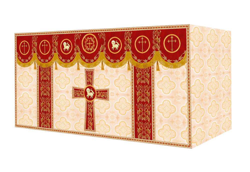 Altar Cloth with Liturgical Motif and Trims